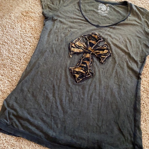 Velvet Stone scoop neck tee - Picture 2 of 4